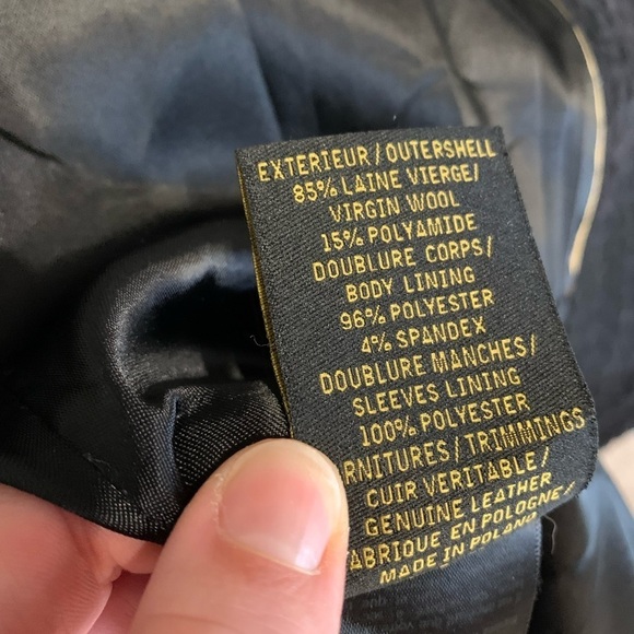 MACKAGE  BLACK WOOL COAT - Picture 9 of 10